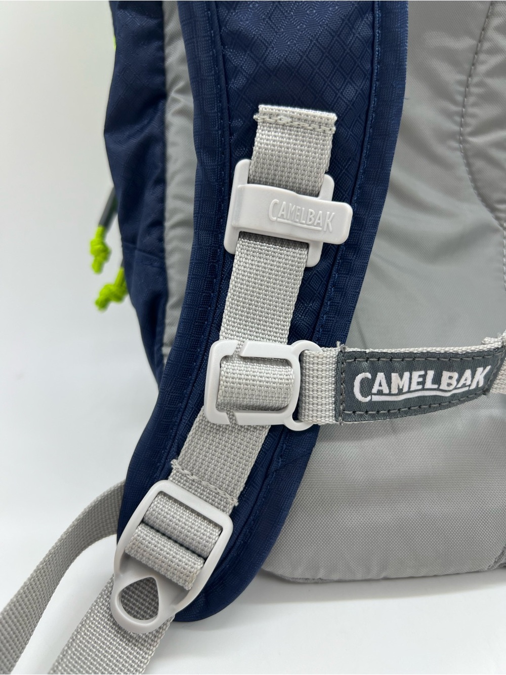 CamelBak Kicker Kid's Blue and Neon Green Kicker Backpack - Picture 6 of 14